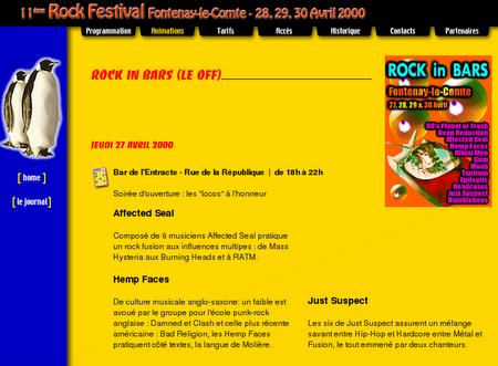 Festival rock 2000 Fontenay le Comte